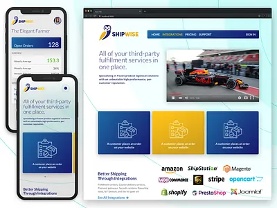 Ship Wise Website admin panel onboarding sketch website design