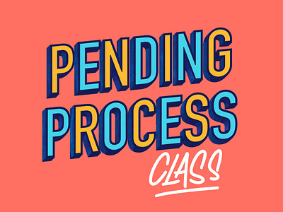 Pending Process lettering procreate real estate realtor type design