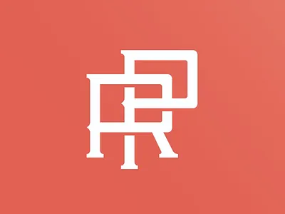 PR Logo Exploration brand identity branding design flat graphic design icon logo logo design logo exploration minimal monogram typography vector