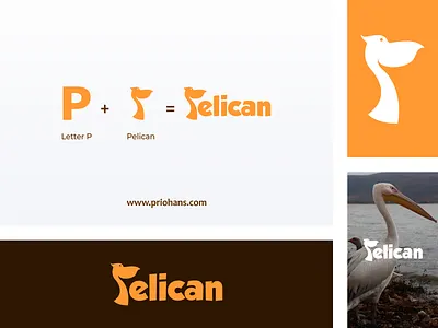 Pelican Wordmark Logo app brand branding color design graphic design icon illustration logo minimal pelican pelican logo prio hans typography ui ux vector wordmark wordmark logo