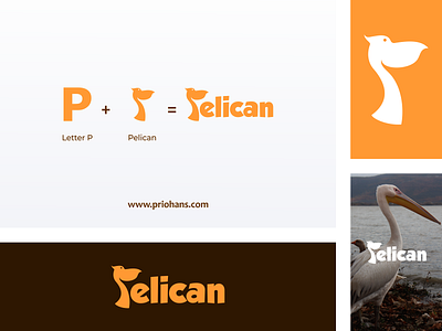 Pelican Wordmark Logo app brand branding color design graphic design icon illustration logo minimal pelican pelican logo prio hans typography ui ux vector wordmark wordmark logo