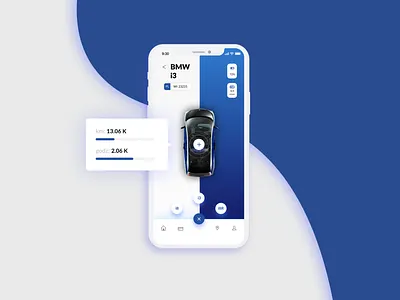 Car Sharing App app design mobile ui ux