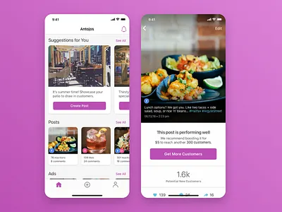 Smart Social Media Ad Manager app design development halifax ios mindsea mobile design ui user experience user interface ux