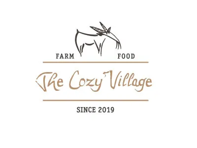 Cozy Logo cheeze farm food logotype