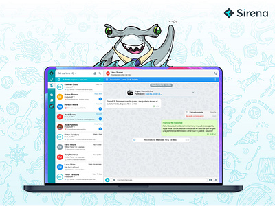 Sirena Web app app app design application brand design brand identity branding design illustration product design ui user experience user interface user interface design ux web