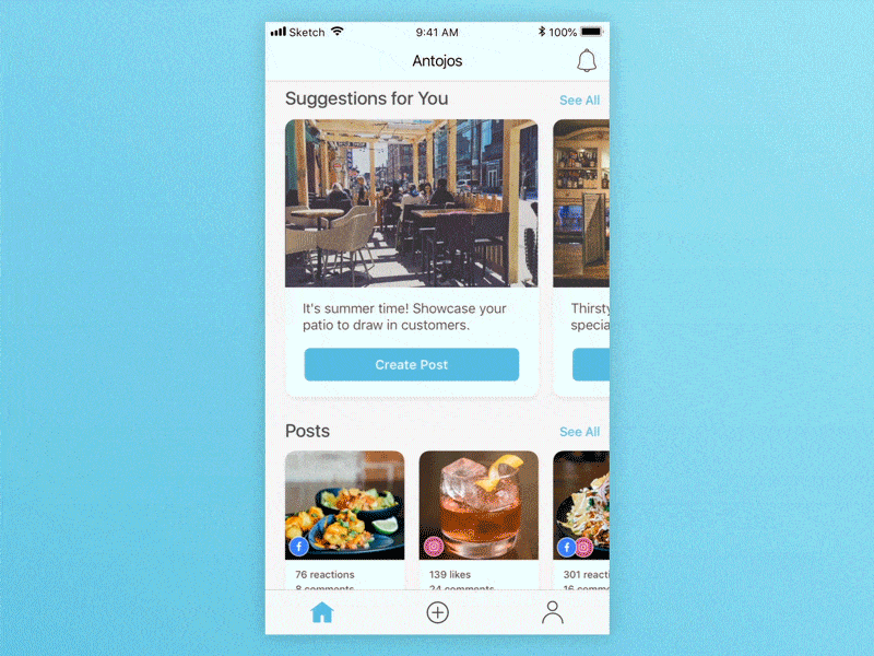 Smart Social Media Ad Manager animation app design development halifax interaction mindsea mobile design ui user experience user interface ux