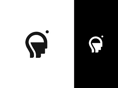 Design Thoughts Logomark #2 black and white brain brainstorm brand design brand identity branding design icon logo logomark mindful mindfulness minimal minimalist logo negative space simple simple logo thinking thoughts vector