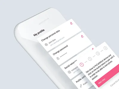 UI elements for mobile app | PoCatWalk clean colorful design elegant elements fashion minimal mobile modern screens ui ux