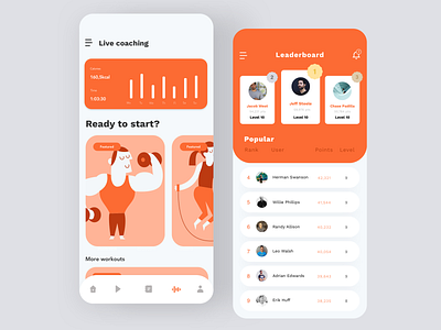Daily UI #19 | Leaderboard concept daily 100 daily ui daily ui 019 daily ui challenge dailyui dailyuichallenge ecommerce game design game ranking interface leader leaderboard ranking redesign ui ux workout workout app workout tracker