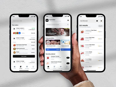 Ordering Apps for Chef or Restaurant chef clean ui grocery app ios iphone13 mobile app mobile app design online grocery restaurant ui uidesign ux uxdesign