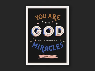 Psalm 77:14 jesus psalms typography