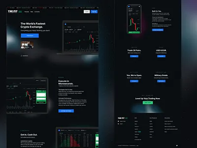 Blockchain.com - Crypto Exchange Marketing Site bitcoin blockchain btc crypto exchange lander responsive space web