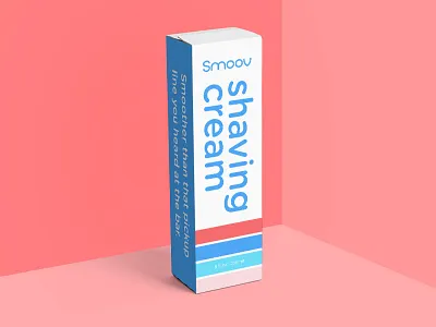 Smoov Bottle Packaging Design bottle brand branding label logo mockup packaging packaging design razor shaving