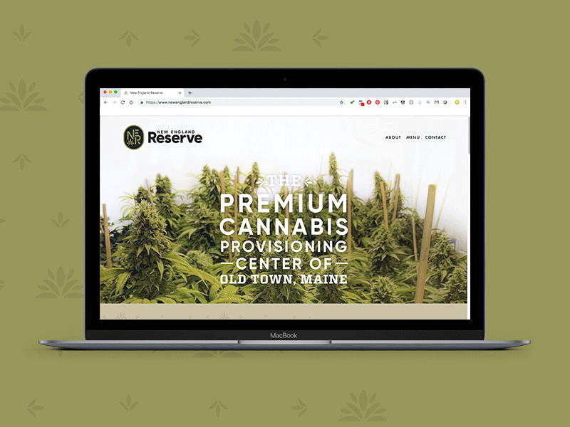 New England Reserve Website branding cannabis cannabis branding cannabis logo logo