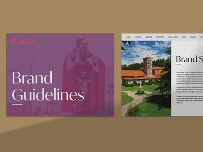Miles Christi Brand Guide Peek brand guide brand identity branding catholic church priest