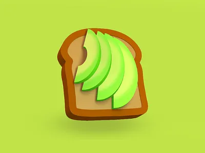 Avocado Toast 3d avocado bread breakfast brunch c4d food model toast