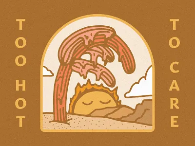 Too Hot To Care arizona cactus desert heat hot hotel meltdown melting saguaro summertime sun