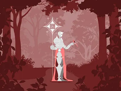 ??? bird character concept art forest
