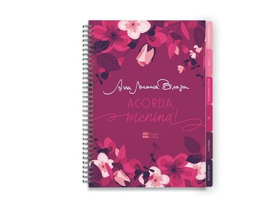 Design of the planner "Acorda, menina!" acorda menina! ana maria braga book capa cover cover design editorial harper collins livro planner publishing