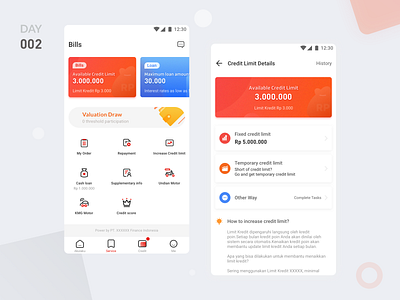 Day 002-Credit Limit Card credit credit card credit limit creditcard icon ui
