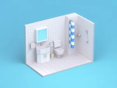 My Home 4/4 3d 3dillustration c4d family home house print product design