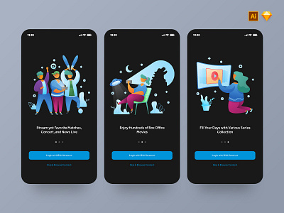 Blibliplay app design illustration ui vector