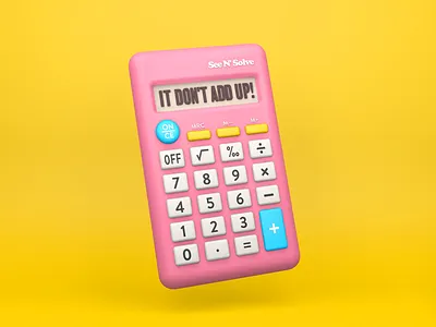Calculator 3d c4d calculator college dating math model numbers school