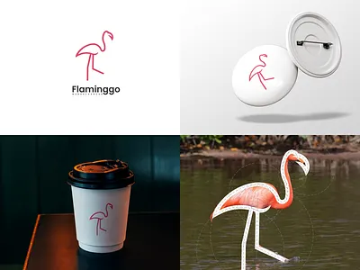 Flaminggo logo branding corporate branding design graphic design illustration logo logodesign vector