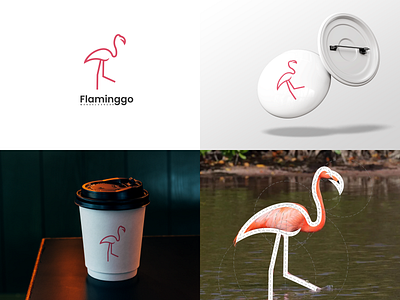 Flaminggo logo branding corporate branding design graphic design illustration logo logodesign vector