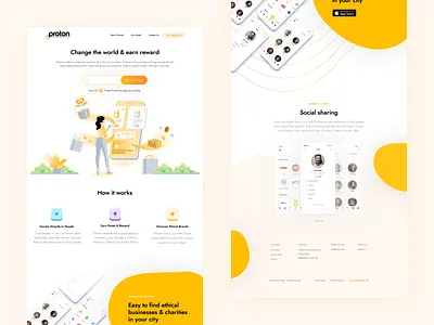 Proton8 Website clean design home page illustration landing landing page minimal ui web web design website