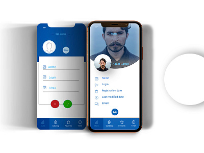 User Profile - app StackTest animation app app design design illustration interaction design logo parallax ui ux vector web design