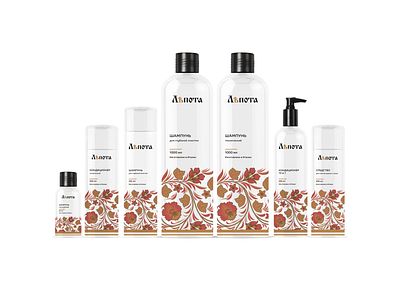 Label design for hair care products. art brand branding care colors concept art cosmetics flowers illustration label labeldesign logo logotype package packaging packaging design pattern pattern design product product design