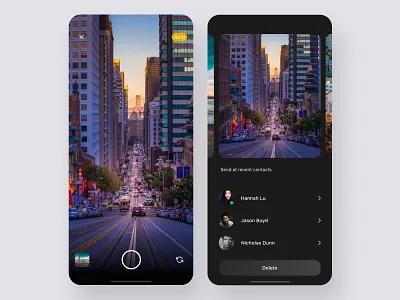 Design Concept: camera & photo share app app design camera chat design photos product design ui ui design user experience user interface ux ux design