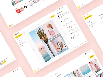 Over for Teams is coming to web! app application clean collaborate collaboration comment commenting design feedback minimal teams ui web