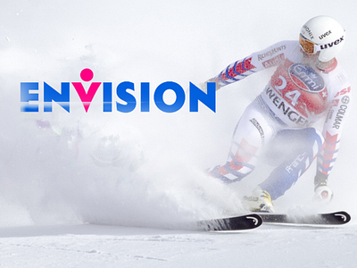 Envision Logo branding design envision fitness health logo minimal mobile app