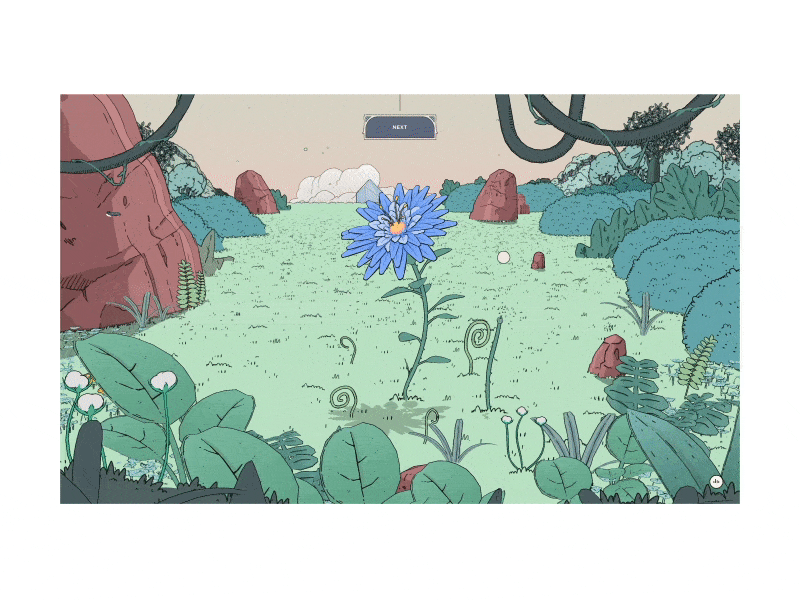 Nomadic Tribe - Growing flowers 3d animation awwwards experiment fwa home homepage illustration interaction landing landingpage moebius motion ui ux web webgl website