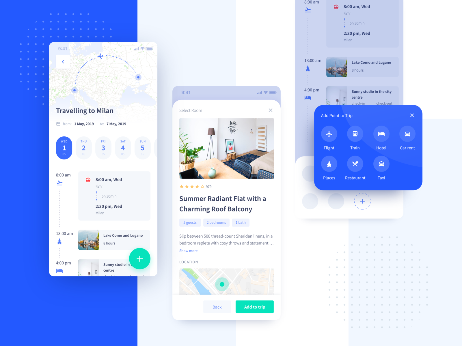 Example of Trip Planner Responsive