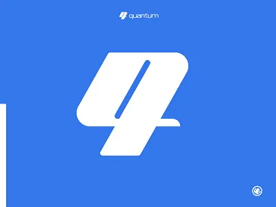 Quantum adobe illustrator brand mark branding design icon identity illustration illustrator logo logo design logodesigner logomark logomarks monogram thick lines vector