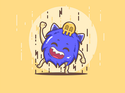 Sweet Rain character design cute flat designs flat illustration