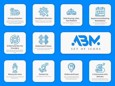 OnDemand Services Icons icon icon design iconography icons icons design icons pack icons set iconset illustration minimal ui vector