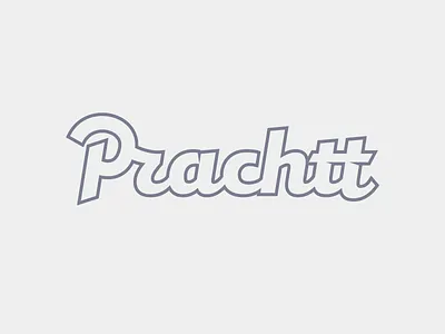 Prachtt Outlined architecture branding handlettering illustration logo logotype outline p photography photography logo prachtt retro script type typography