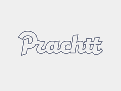 Prachtt Outlined architecture branding handlettering illustration logo logotype outline p photography photography logo prachtt retro script type typography
