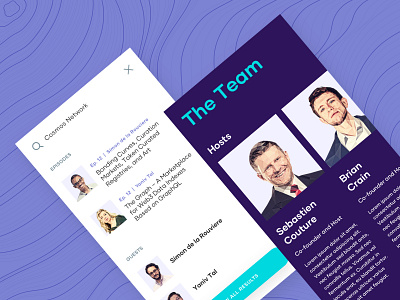 Epicenter Mobile Screens blockchain components mobile nerd podcast search team tech ui ux waves
