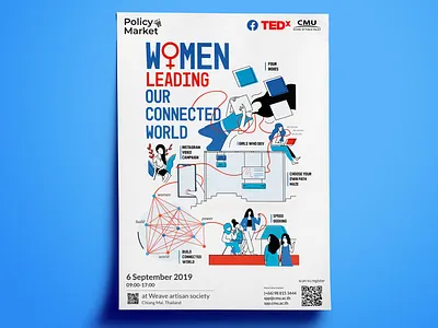 #IFMenCanWomenCan illustration jirawat.kw poster vector