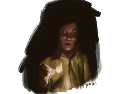 Color Study: The Conjuring art color study digital paint horror movies illustration