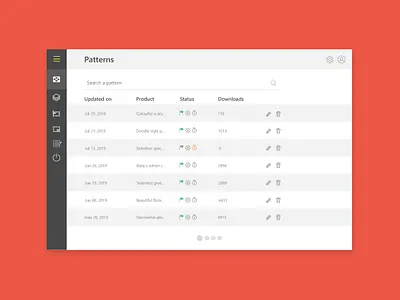 Daily UI Challenge 20 - Table Ui application application ui dailyui dashboard dashboard design data table interface list report table table design ui ui ux web app webdesign
