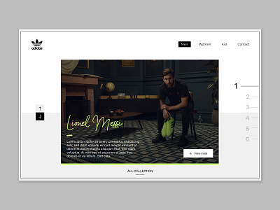 Adidas pro 👟 | Concept store branding concept design event futur illustration julien hardy minimal minimalist photography photoshop redesign simple typography ui ux web webdesign webpage website