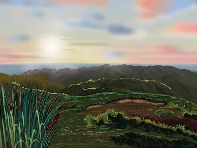 Marangtong mountain charecter design design graphic design illustration typography