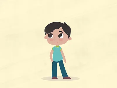 Child cartoon character children vector