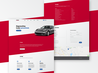 Auroservice Website auto branding car design garage landing landing page landingpage layout mechanic porsche service web webdesign website